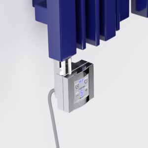 Terma Chrome KTX-4 Blue Controller Heating Element Close Up
